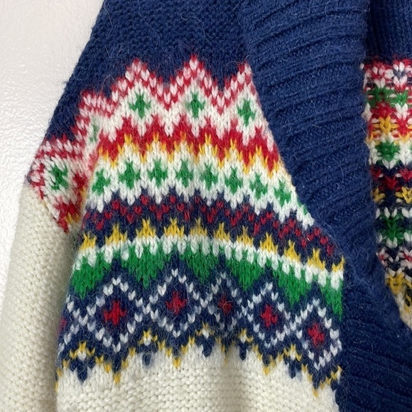 American Eagle Argyle Chunky Knit Cardigan Size: Small Petite - Picture 4 of 10